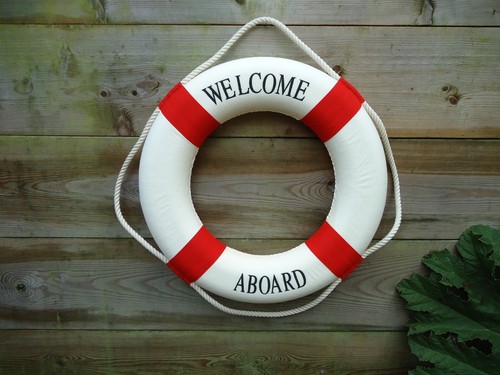 Lifering 53cm welcome aboard - lifering,