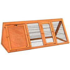 Wooden Run Triangle Pet Hutch