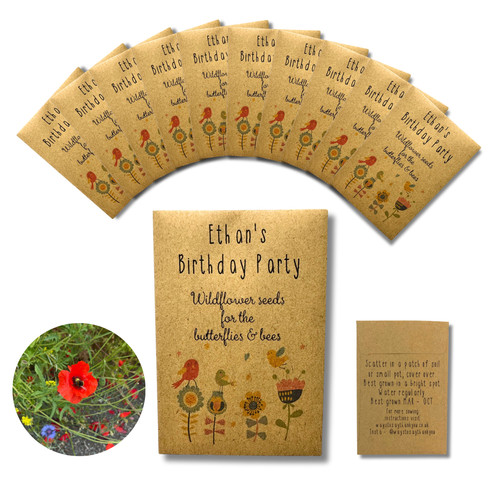 Birthday seed packets - 10,
