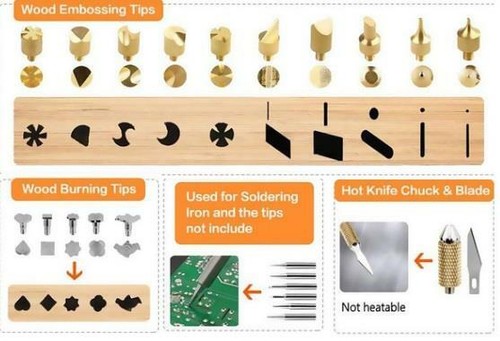 New 37pc wood burning - new,