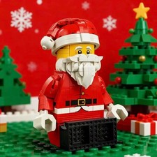 Custom Lego 40820 Santa Claus Minifigure Up-Scaled Father Christmas Decoration