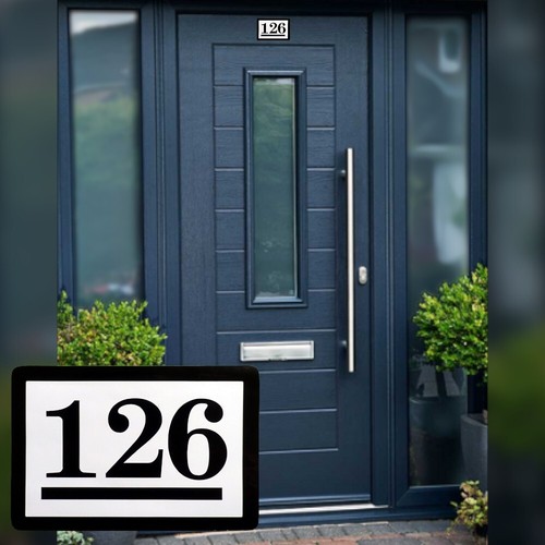 Custom vinyl house number - vinyl,