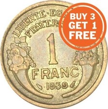 1 FRENCH FRANC 1931 TO 1941