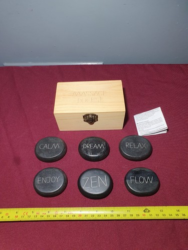 Ovular basalt hot stone - 6x,