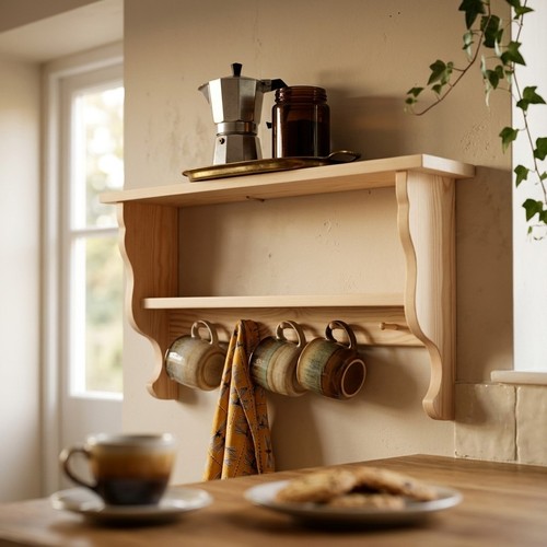 Wall shelf with - wall,