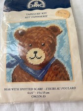 Vintage DMC Tapestry Kit Bear
