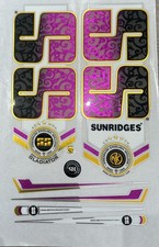 SS Gladiator Cricket Bat 3D Embossed Stickers(replica) New Design With chrome. 