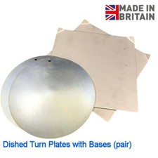 Dished Turn Plates with Base