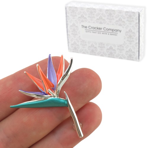 Bird paradise flower brooch - flower,