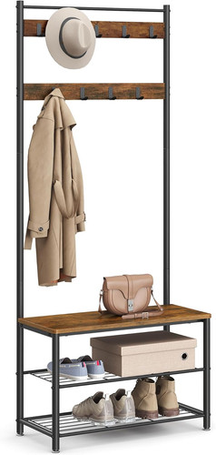 Coat rack hall tree - tree, shoe