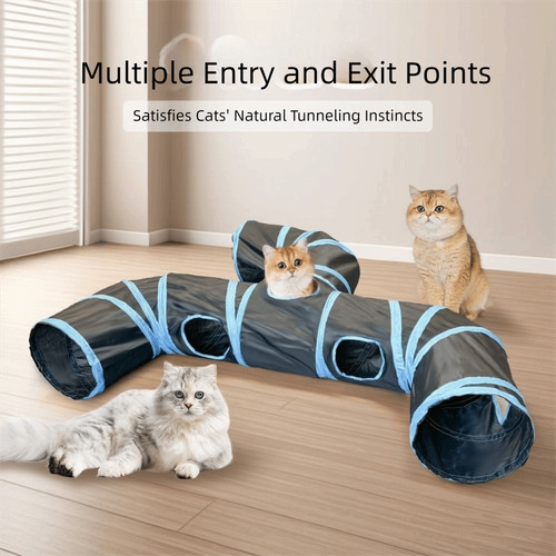 Foldable cat tunnel tube - foldable,