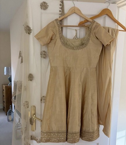 Indian gold churidar - suit,