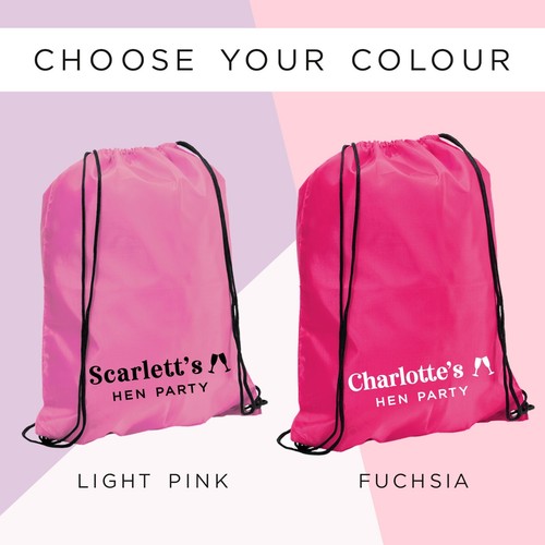 Personalised pink hen party - personalised,