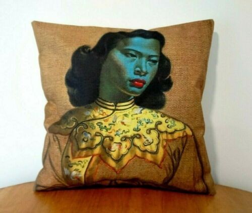 Chinese girl cushion cover - cushion,