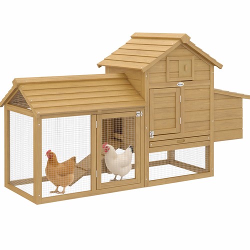 Pawhut chicken coop hen cage - chicken,