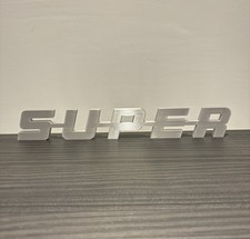 Scania Super Badge - Grille Badge - Silver white
