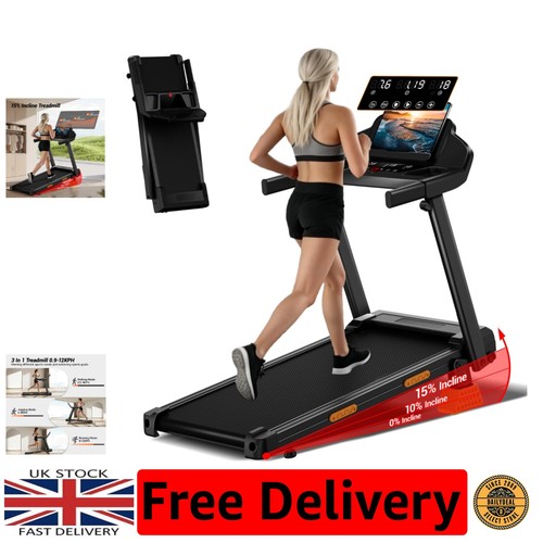 Quiet folding treadmill - 3-in-1,