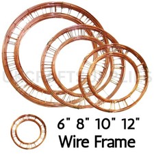 Round Metal Flat Wire Wreath