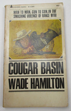 COUGAR BASIN by Wade Hamilton Pyramid Books 1966 Paperback PB WESTERN