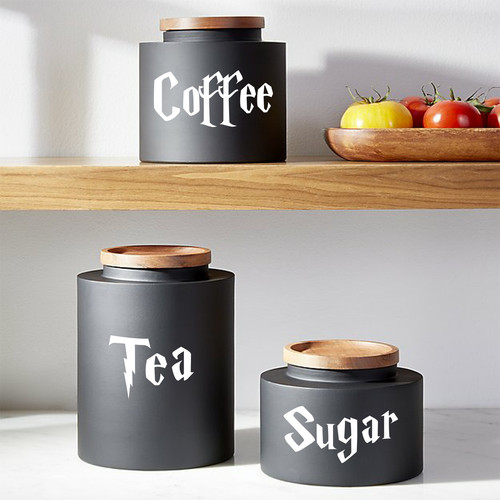 Tea coffee sugar stickers - tea,, sugar,