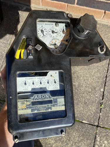 Vintage 1950 electric meter - 1950's,