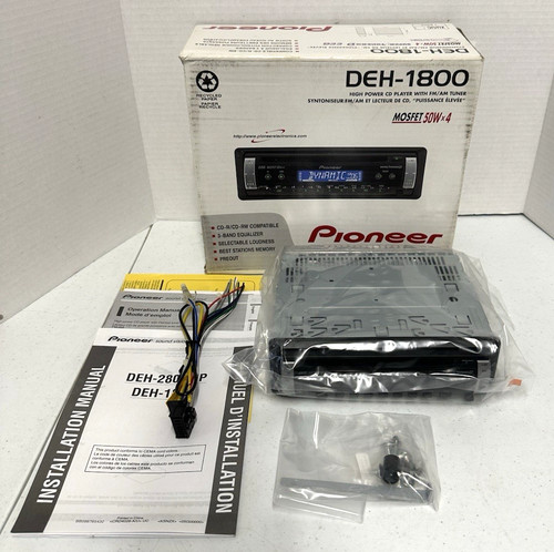 Pioneer deh 1800 head unit - head,