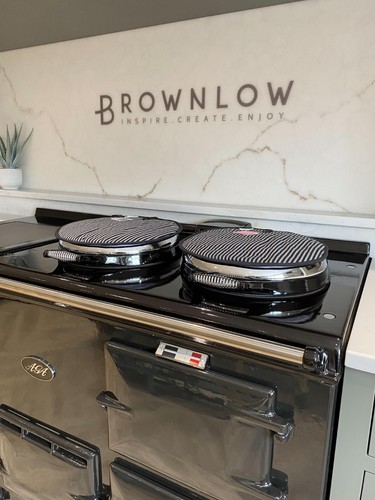 Black striped drum lid covers - black,