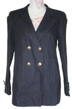 ZARA Navy Blue Double Breasted