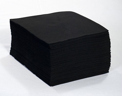 Black disposable towels - 50,