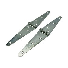 Heavy Duty Strap Hinge Pair Zinc Plated 4" (100mm) Shed Gate Barn Door cupboard
