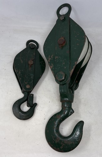Vintage steel iron pulley - vintage, steel/iron