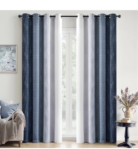 Navy blue grey ombre - &,