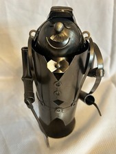 Novelty Metal Wine Bottle