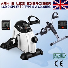 Mini Exercise Bike Portable Pedal Exerciser Resistance Cycle Indoor Gym Fitness
