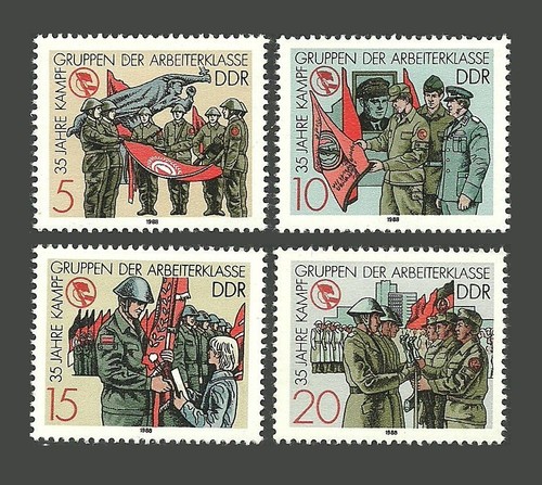 East germany ddr stamps - ddr, 1988