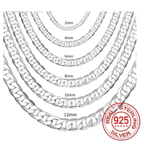 Italian style heavy solid - style, 925