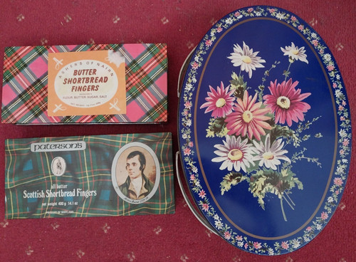 Vintage biscuit tins 3 - biscuit, x