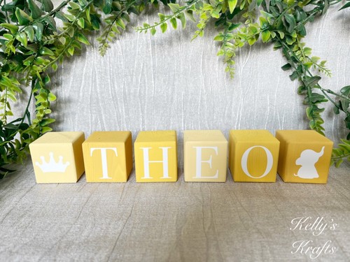 Personalised wooden baby - personalised, name