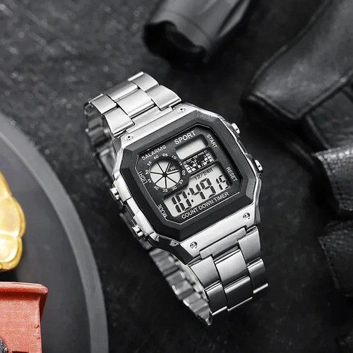 Mens led digital sports watch - led,