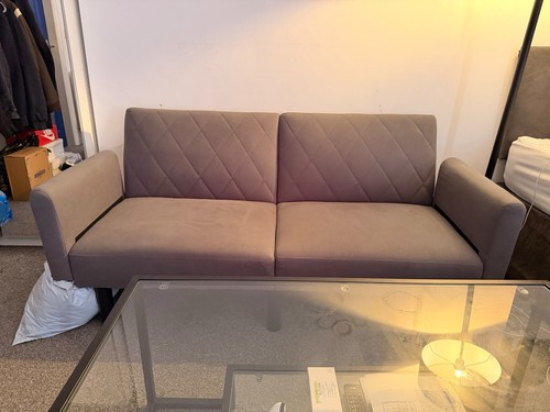 Grey convertible sofa bed - grey,