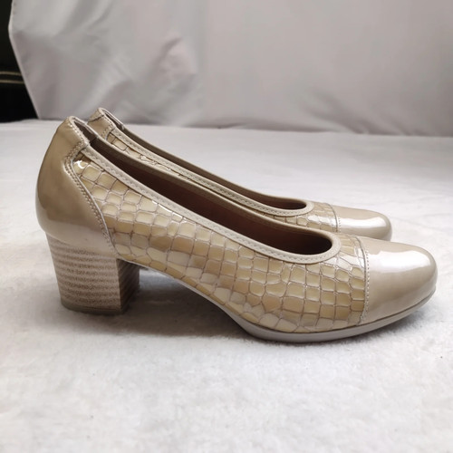 Pitillos beige leather court - pitillos,