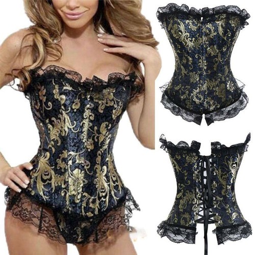 Purple overbust boned corset - purple,