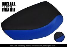 FITS YAMAHA SALIENT 50 CUSTOM VINYL SEAT COVER BLACK & BLUE