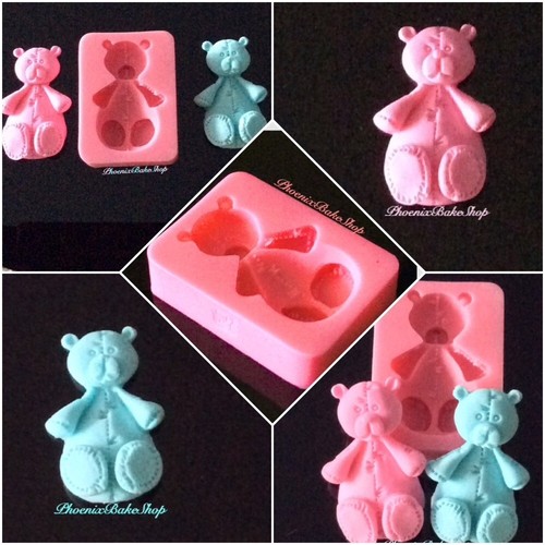 Teddy bear silicone cake - silicone,