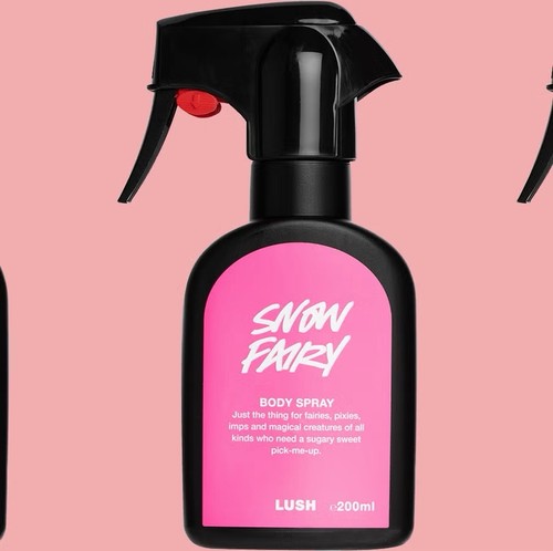 Lush snow fairy body spray - snow,