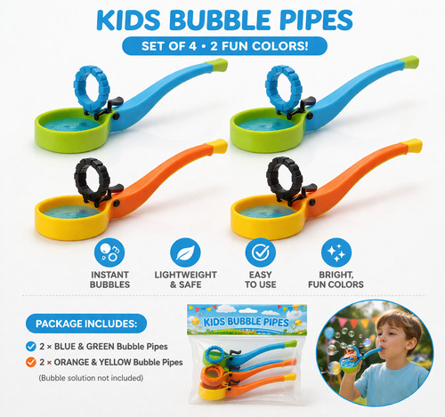 Kids bubble pipe set - pipe, 4