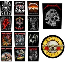 Heavy Metal Back Patches Rock N Roll Festival Concert Sew-On Denim Jacket Patch