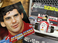 ayrton senna photo book poster