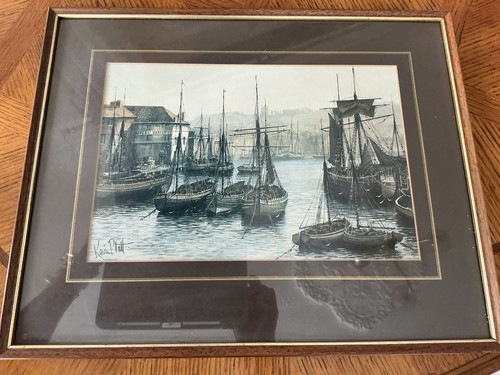 Harbour scene - scene,
