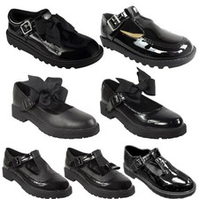 GIRLS BACK TO SCHOOL SHOES LADIES WOMENS WORK OFFICE FORMAL CASUAL FLAT PUMPS